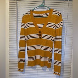 No Boundaries Half button up sweater